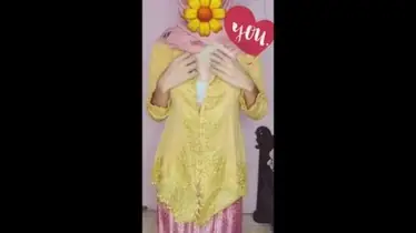 Kebaya Jilbab Pink Anggun WOT Lumer Mempesona poster